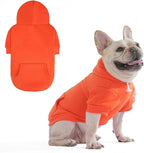 KOOLTAIL Fall Dog Hoodie - Soft & Warm Dog Thanksgiving Sweater with Leash Hole and Pocket, Pet Winter Coat, Cold Weather Clothes Sweatshirt for Small Medium Large Dogs Puppy Cat Boys Girls, Orange M