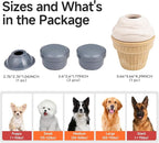 Interactive Dog Toys Freezable Treat Dispensing Puzzle Toy Long-Lasting Busy Toy Chew Toy to Reduce Boredom & Anxiety, Long-Lasting Busy Toy for Small Medium Large Dogs