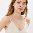 Black Cat/Fox/Owl/Panda/Butterfly/Cat/Dog Paw Print/Mushroom for Women Sterling Silver Animal Pendant Necklace Jewelry Christmas Birthday Gifts for Couples Sisters