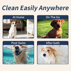 MIOSSZI 250ct Dog Ear Cleaner - Finger Wipes for Dogs & Cats Ear Wipes for Itch Relief Remove Wax & Odor, Dog Teeth Cleaning Wipes-Dog Ear Finger Wipes