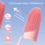 3 Pack Finger Toothbrush Kit for Easy Teeth Cleaning, Double-Finger Toothbrush Dental Care for Puppies, Cats and Small Pets