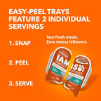 IAMS Perfect Portions Healthy Adult Grain Free Wet Cat Food Pate, Tuna Recipe, 2.6 oz. Easy Peel Twin-Pack Trays (24 Count, 48 Servings)