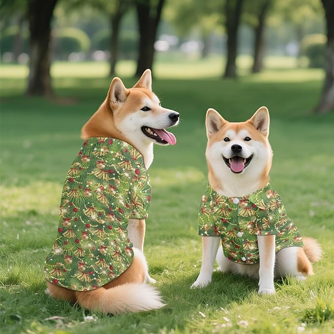 Colorful Lights Dog Clothes for Large Dogs Christmas Boy Girl Dog Shirt Soft Puppy Outfit Adorable Pet T-Shirts Puppy Summer Hawaiian Beach Polo Shirts Clothes Kitten Xmas Clothing