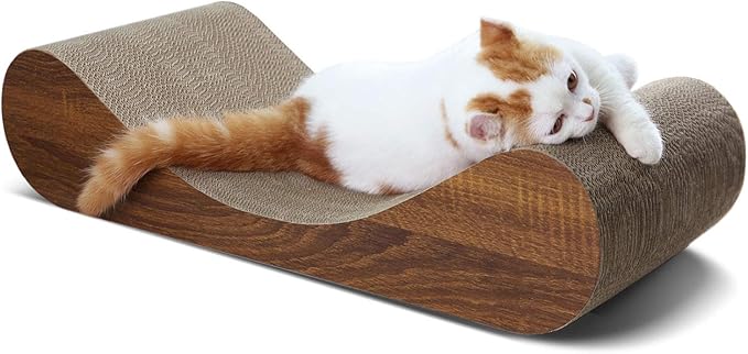 Cat Scratch Pad, Cat Scratcher Cardboard Lounge Bed, Cat Scratching Pad, Pet Lounger