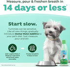 TropiClean Fresh Breath Water Additive for Dogs, Dog Breath Freshener and Teeth Cleaning Solution, No Toothpaste or Toothbrush Required, 16oz.