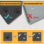 Pet Feeding Mat-Super Absorbent Dog Food Mat,30×18in Oversized Feeding Mat, Stain Fast Dry Dog Water Dispenser Mat