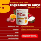 OH NORMAN! Soft Beef Jerky Dog Treats by Kaley Cuoco, Healthy Dog Treats, All Life Stages and Breeds, Air Dried, Ethically Sourced Free Range Beef,6 Oz