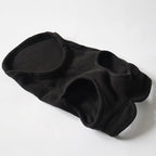 JACKO & CO - Fleece Vest Sweater with Leash Ring - Soft Lightweight Breathable for Puppies Small Medium Dogs, Kitten, Cats, Chihuahua - Warm for Fall/Autumn/Winter (Black, Large 10-16lbs)