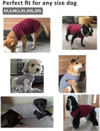 WEONE Dog Summer T-Shirts Striped Cotton Vest,Pet Breathable Soft Basic Clothes for Small Medium Larg Boy Girl Dogs,L