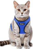 Cat Harness Escape Proof with Leash for Walking, Travel Vest Soft Chest Support, Adjustable Size, Escape Proof Soft Adjustable Vest Harnesses, Breathable, Kittens, Small Dogs