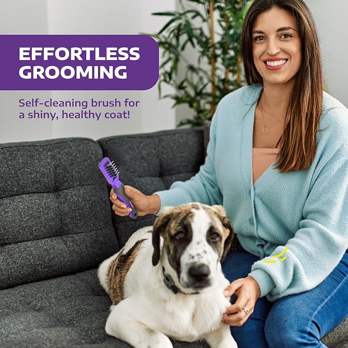 Dematting Comb for Dogs by Hertzko - Grooming Tool for Long and Short Haired Pets - Matted Cat Fur Remover for Small Dogs, Cats, and Rabbits - Tangle and Knot Remover Brush