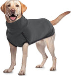 ROZKITCH Dog Winter Coat Soft Pullover Pajamas, Pet Windproof Warm Cold Weather Jacket Vest Cozy Onesie Jumpsuit Apparel Outfit Clothes for Small, Medium, Large Dogs Walking Hiking Travel Sleep Black