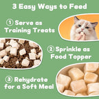 Freeze Dried Chicken Cat and Dog Treats 7.1 OZ – Single Ingredient Chicken Meat High Protein, Bite-Sized Pet Training Snacks or Food Topper for Small Dogs Cats