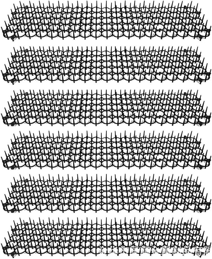 13x49CM Cat Scat Mat Cats Net Digging Stopper Prickle Strip Home (Black)