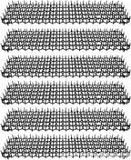 13x49CM Cat Scat Mat Cats Net Digging Stopper Prickle Strip Home (Black)