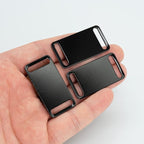 StayMax Aluminum Engraving Blanks Tags Stamping Blanks Tags Blank Dog Tag Pet ID Tag 25 Pieces (Black)