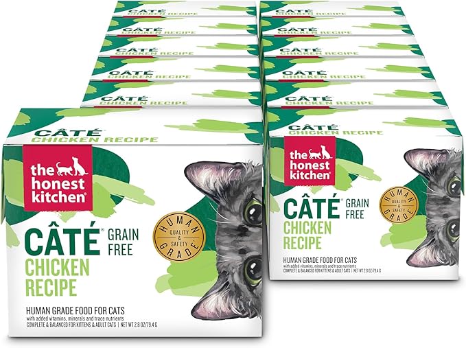 The Honest Kitchen Câté™ Grain Free Chicken Pâté Wet Cat Food, 2.8 oz x12