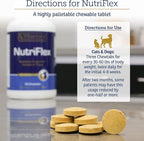 Rx Vitamins NutriFlex for Cats & Dogs - Glucosamine for Dogs Hip and Joint Supplement - with Bovine Collagen and Chondroitin - Joint Pain Relief & Anti Inflammatory for Dogs - Beef Liver (90 Chews)