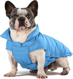 SPACE LION Puffer Jacket, Down Winter Coat, Waterproof, Windproof, Lightweight Jacket, Adjustable Fit for Medium, Large Dogs(Blue,XL)