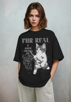 Y2k Graphic Unisex Tees Rock Guitar Cat T-Shirt Short Sleeve Oversized Tee Vintage Retro Grunge Streetwear Shirts