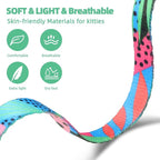 PAWCHIE Cat Harness and Leash Set, Cats Escape Proof-Adjustable Kitten Harness Lightweight Soft Outdoor Walking Travel Pet Safe Harness, Puppy Harness for Girl Cats Bunny Rabbit Small Dog, Green S