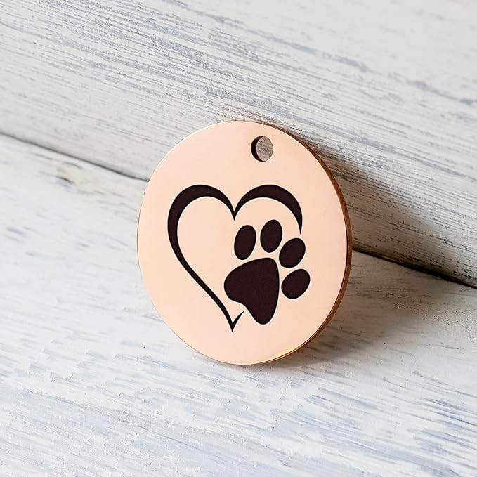 MYLUCKYTAG Stainless Steel QR Code Cat Tags - Online Profile, Scan QR for Instant Pet Location Alerts