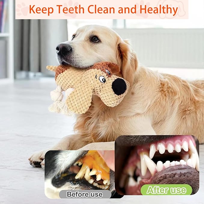 3 Pcs Dog Squeaky Toys, Squeaky Stuffed Toy for Dog, Puppy Chew Toys to Keep Them Busy Interactive Puppy Toys with Squeakers Stuffed Animal Pet Plush Toy (Green)