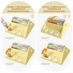 KADTC Paw-Activated Rolling Puzzle Game Toy Level 2 in 1 Puppy Treat Toys Capacity 14oz Slow Feeder Adjustable Interactive Food Dispenser for Small/Medium Dogs Brain Mental Stimulation Healthy Eating