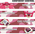 AUROTH Tactical Dog Harness for Small Medium Large Dogs No Pull Adjustable Pet Harness Reflective K9 Working Training Easy Control Pet Vest Military Service Dog Harnesses (XL, Pink Camo)