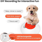 Potaroma Dog Puzzle Feeder Toy, Interactive IQ Training, Electronic Treat Dispenser, Automatic Rechargeable with Remote for Food Dispensing, All Breeds, 280ml Capacity