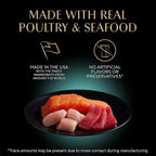 Sheba Perfect Portions Wet Cat Food Cuts in Gravy, Roasted Chicken Entree, Tender Turkey Entree, with Sustainable Salmon, and with Sustainable Tuna, 2.6 oz. Twin-Pack Trays (24 Count, 48 Servings)