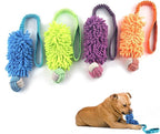 Puppy Toys Squeak Plush With Ropes Knots for Fun and Teeth Cleaning, Tug of War, Chew Toys for Training Small, Large Dogs (Blue, Dog Bite Ball Toy)