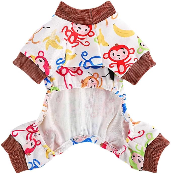 Dog Pajamas for Small Dogs Girl Boy Puppy Pjs Summer Pet Onesies for Chihuahua Yorkie Teacup Cute Soft Material Stretch Able Cat Clothes Outfit Apparel Doggy Jumpsuit