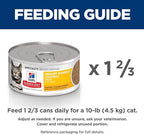 Hill's Science Diet Urinary Hairball Control, Adult 1-6, Urinary Track Health & Hairball Control Support, Wet Cat Food, Chicken Minced, 5.5 oz Can, Case of 24
