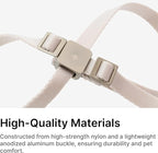 Cat Harness and Leash 2-in-1, Escape Proof Anti-Chocking Harness Adjustable Lighweight Leash for Walking Outoor Training for Kitten Small Large Cats Puppy, US IDA Bronze Award (Linen)