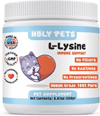 100% Pure L-Lysine Powder for Cats – No Fillers, Additives or Preservatives – 1,000mg per Scoop – Immune, Respiratory & Eye Support – Helps with Sneezing, Runny Nose & Cold Symptoms