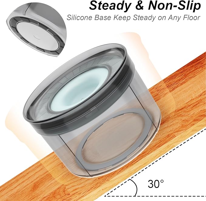 1Gallon No Spill Dog Water Bowl-3.8L Large Capacity, BPA-Free, Anti-Splash & Anti-Digging Design with Non-Slip Base for Messy Drinkers