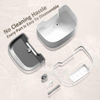 PET LAYSON Pumpless Cat Water Fountain,Cordless Fountains Battery Operated, 3.6L/122oz with Maglev Valve Technology Rechargeable Water Dispenser for Cat&Dog, 8 Filters,2 Nozzles(Pink01,M1-8 Filter)