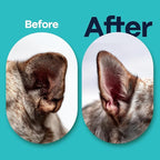 DOCO Dog Ear Cleaner Wipes Finger Cleaning Kit for Dogs & Cats Eucalyptus, Chamomile & Aloe Cat Ear Cleaner Soothes, Deodorizes & Helps Itchy Ears – 100 Count