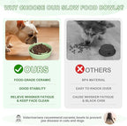 TRUVIC Ceramic Slow Feeder Dog Bowls Small Breed, 0.6 Cup Slow Feeder Cat Bowls for Fast Eaters, Ceramic Dog Food Dish no Black Chin, Puzzle Bowl for Small Dogs and Cats, Green