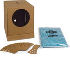 PetSafe Disposable Litter Box with Litter - Collapsible No-Mess Box with Reliable Leak-Proof Protection & Superior Odor Control - Includes 4.3 lb Bag Crystal Pebbles & 8 Disposable Scoops
