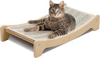 PETKARAY Sisal Cat Scratching Board, Curved Sisal Cat Scratcher, Large Indoor Kitty Scratch Pad, Heavy Duty Arc Lounge Bed for Kitten