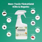 Tickshield Extra-Strength Bug Spray | Our Original Formula with an Extra Kick | for People, Gear, & Animals Over 20 Lbs (Pint)