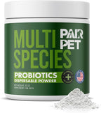 Pet Probiotics for Dogs, Cats, Horses, Goats, Cows & Pigs | Multi Species Dispersible Powder | Supplements for Digestive Health | Cat & Dog Probiotics | Vet Approved & Made in USA | 20 oz | Pair Pet