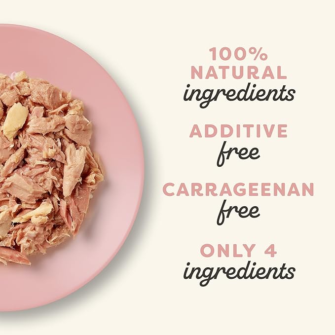 Applaws Natural Wet Canned Cat Food, Limited Ingredient, Protein with No Artificial Additives, Tuna Fillet & Salmon in Broth (24 x 5.5oz Cans)