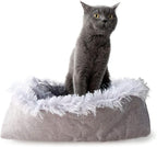 Furry Pet Bed/Mat (Convertible) - Grey