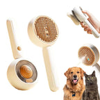 Steam Pet Grooming Brush for Dogs & Cats – Self-Cleaning De-Shedding & Hair Removal Comb with Water Spray, Anti-Static & Massage Tool for Long & Short Hair by Vivid Creations