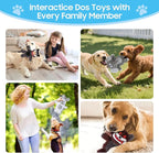 Bzonsmart Squeaky Dog Toys.Tough Plush Chew Toys for Dogs.Interactive Dog Toys to Keep Puppies Medium Large Breed Dogs Busy ..Durable Anti-Boredom Dog Toys for Teething & Playtime.