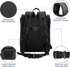 Apollo Walker Dog & Cat Carrier Backpack for 4-15lb Pets - Ventilated Safe Design with Padded Back Support, Breathable Mesh Pet Backpack for Hiking, Travel, Outdoor (Black)