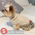 KYEESE Dog Sweater Warm Turtleneck Small Dogs Sweater with Gingham Patchwork Thick Pet Coat for Fall Winter Cold Weather Soft Pullover Dog Sweaters for Small Dogs Girl Stretchy Knitwear Cat Clothes